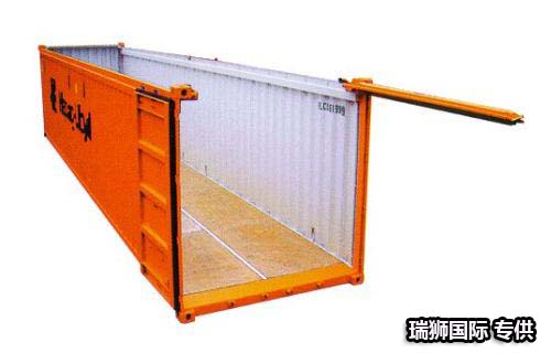 开顶集装箱(Open Top Container) 框架式集装箱(Flat Rack Container)  平台式集装箱(Plat-form Container)   罐式集装箱(Tank Container)   冷藏集装箱(Reefer Container) 汽车集装箱(Car Con-tainer)       挂衣集装箱