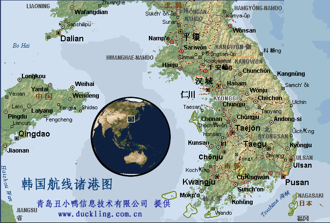 世界各国港口图 港口航线港口图  世界各大港口分布图